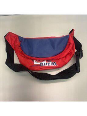 Vintage 1990's NHL Montreal Canadiens Waist Belt / Fanny Pack Bag